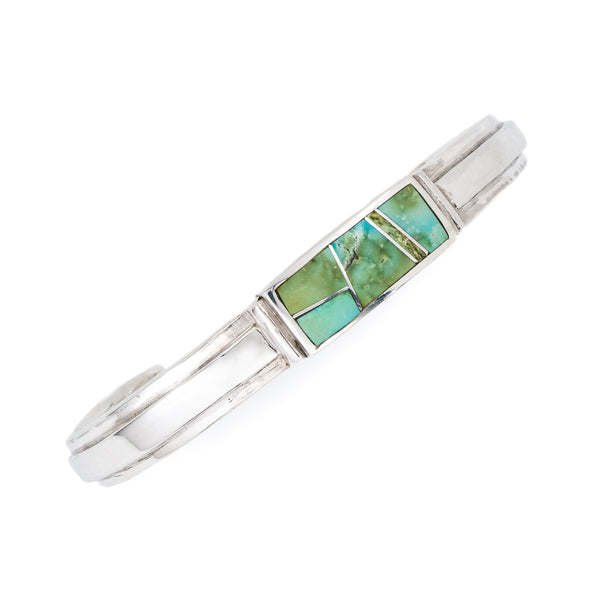 Sonoran Gold Turquoise Inlay Cuff Bracelet