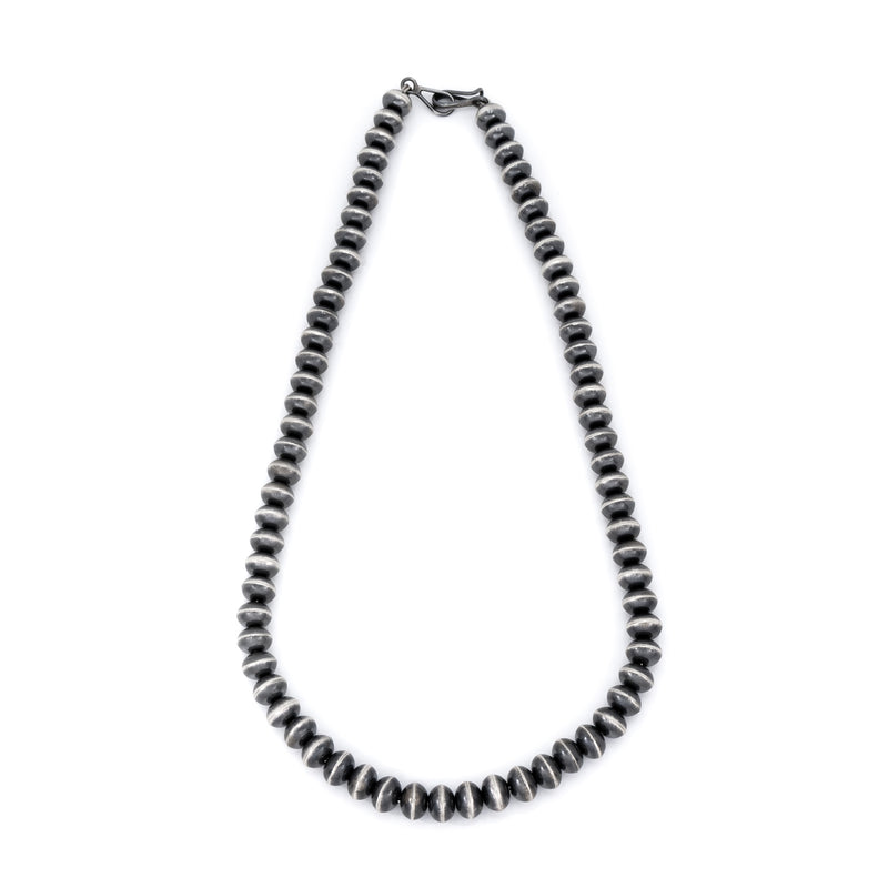 Sterling Silver Hand Made Navajo Pearl Necklace 16