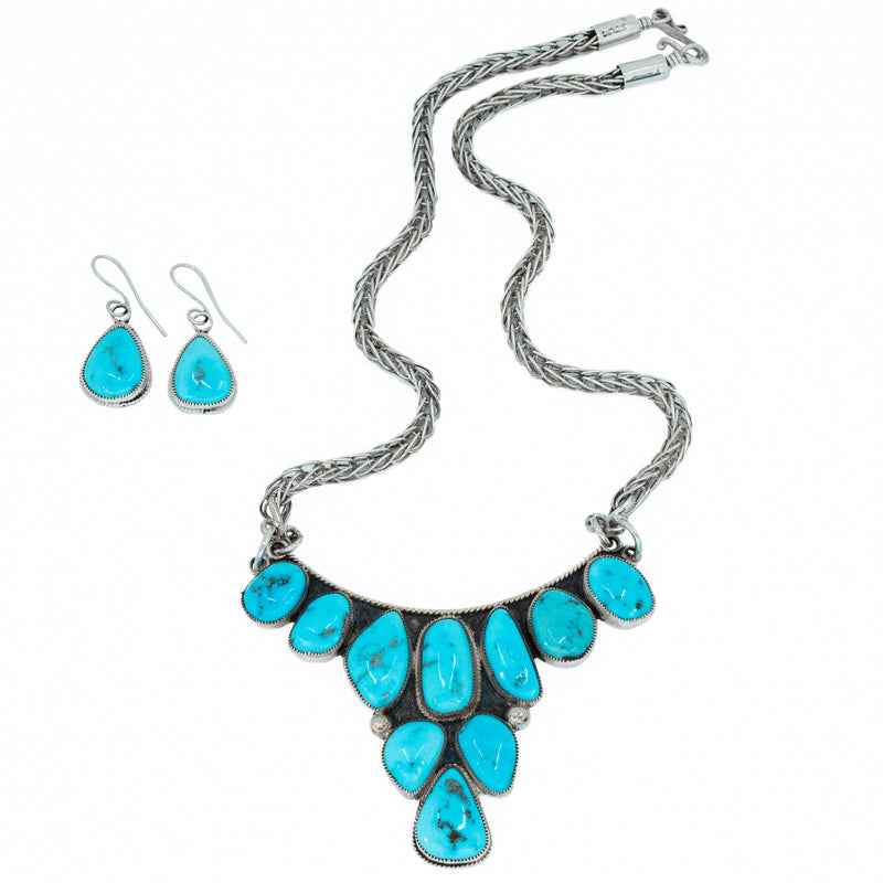 Bluebird Turquoise Necklace/Earring Set