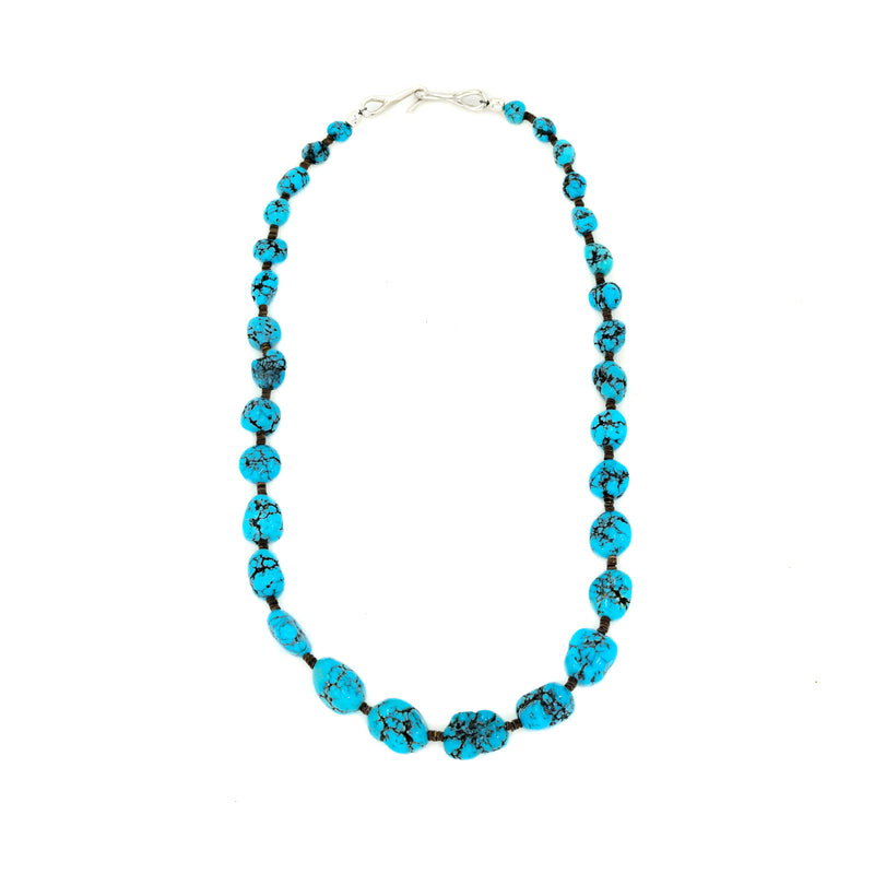 Sonoran Nugget Turquoise and Shell Heishi -- 18" Necklace